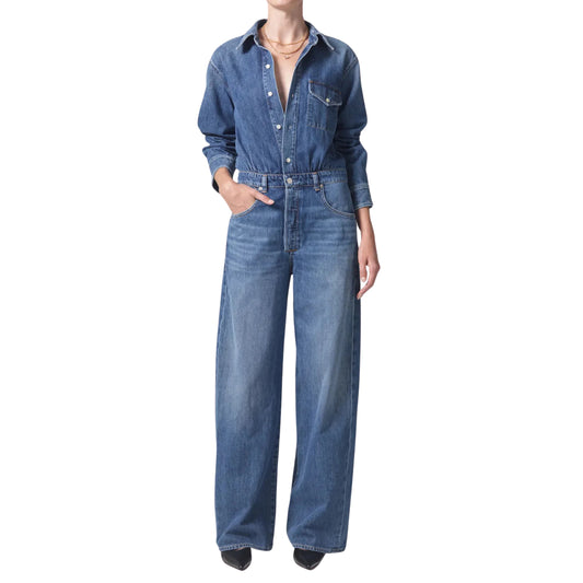 Citizens of Humanity "Maisie" Denim Jumpsuit, size 6