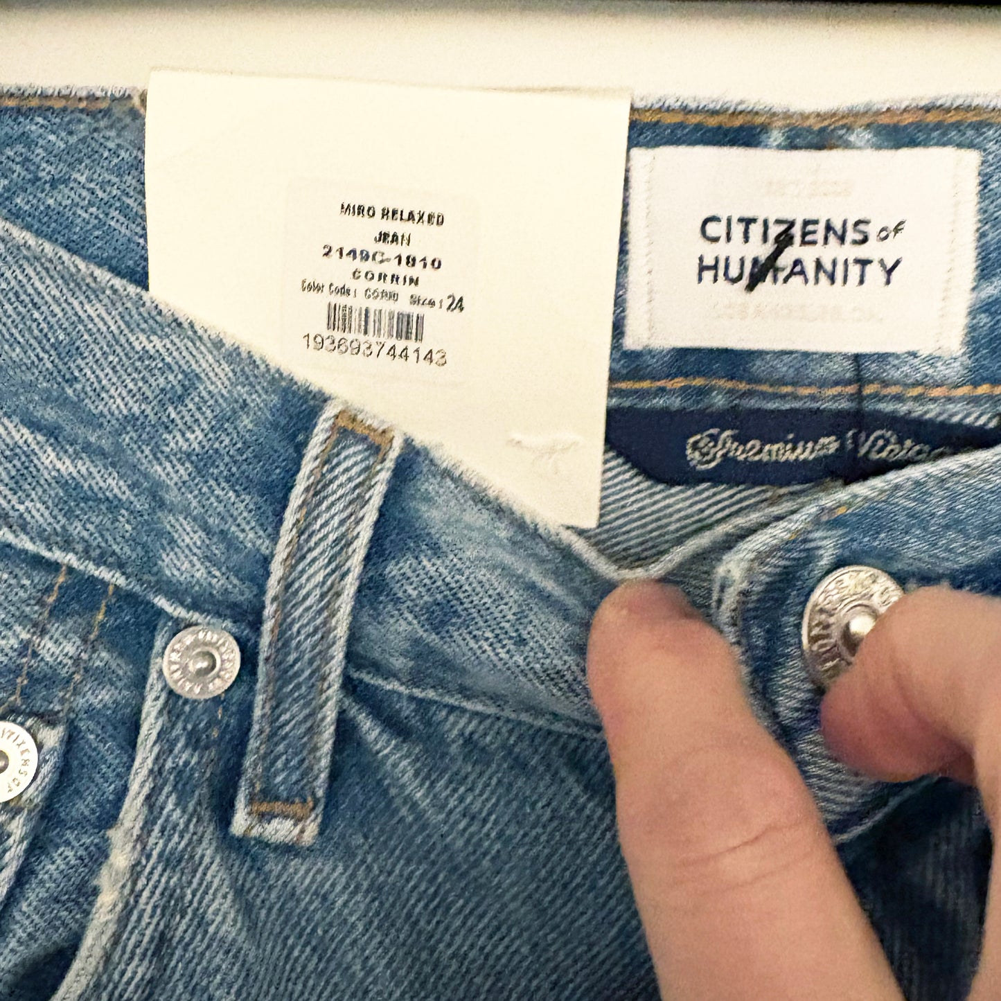 Citizens "Miro" Jean in "Corrin" Blue, size 24 (fits 25)