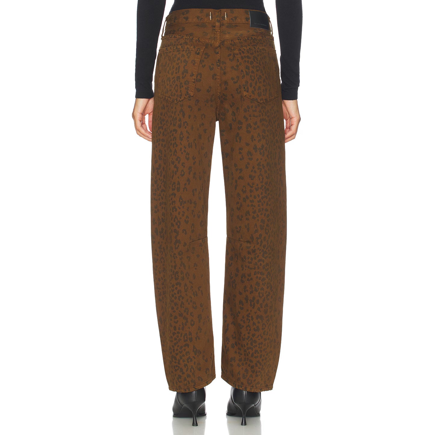 Citizens of Humanity "Miro Long" Jeans in Brown Leopard, size 29