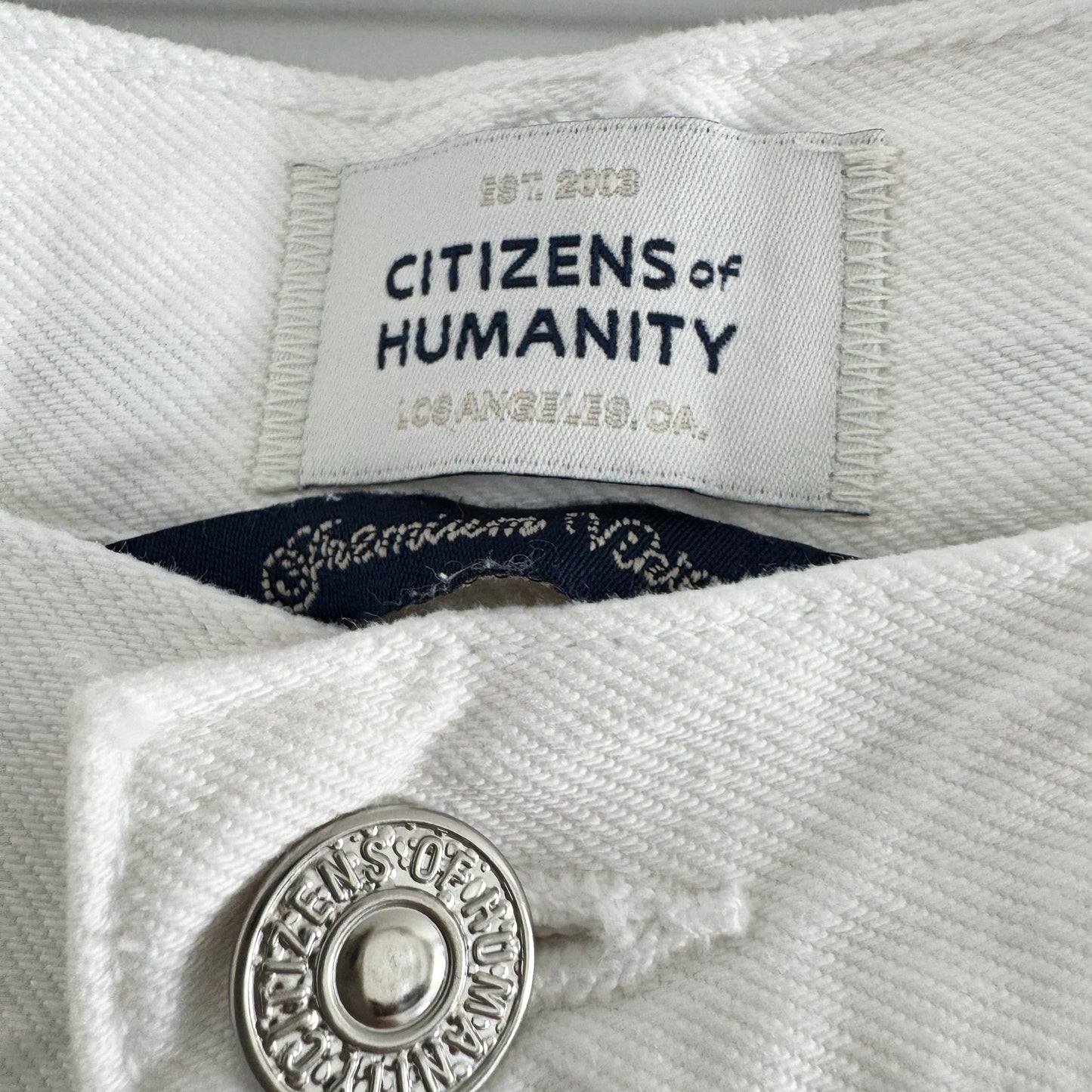 Citizens of Humanity "Winslow" Straight Leg Jeans in White, size 26