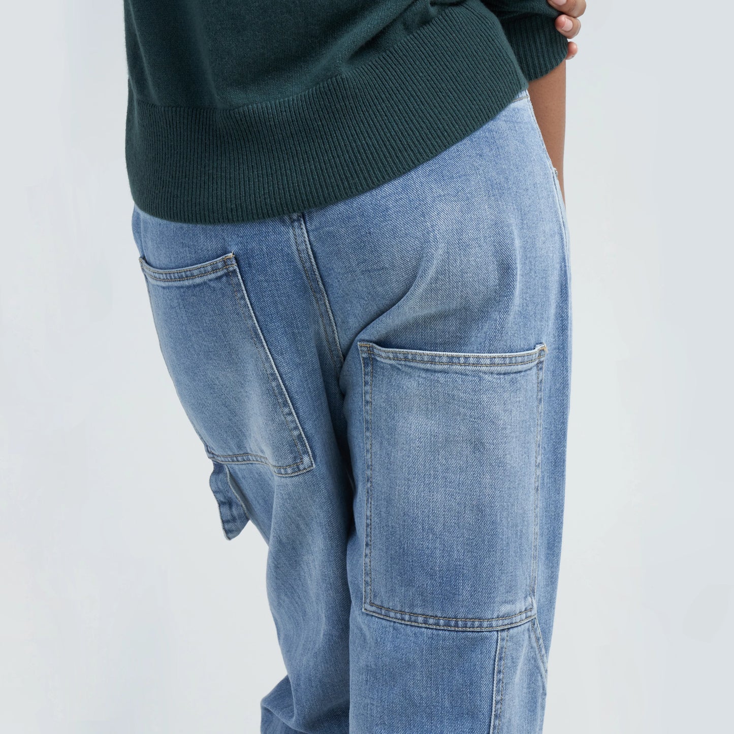 Tibi "Sam" Carpenter Jean in Classic Wash, size 32