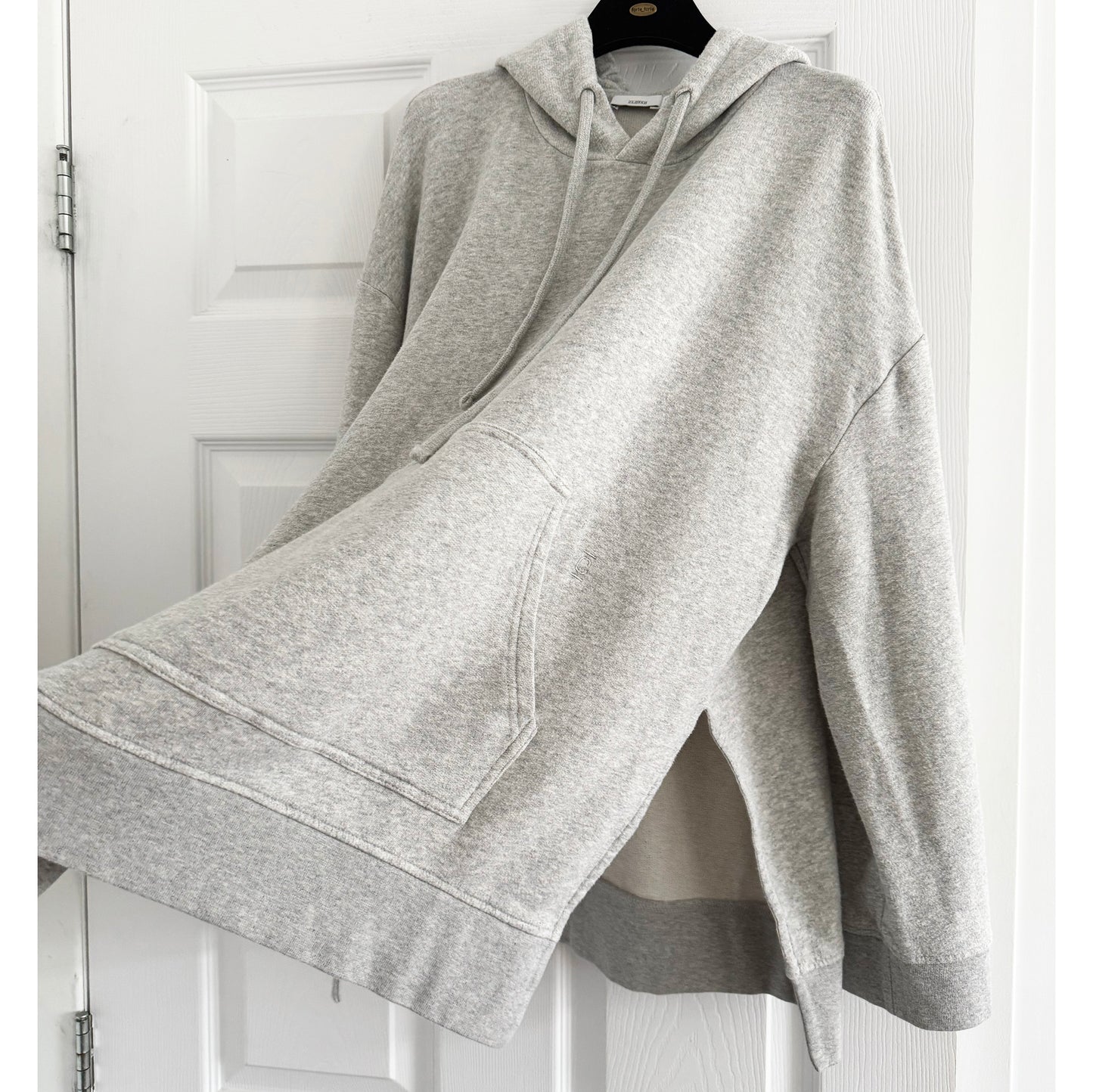 Closed Oversize Side Slit Sweatshirt in Grey, size XS (fits XS-S)