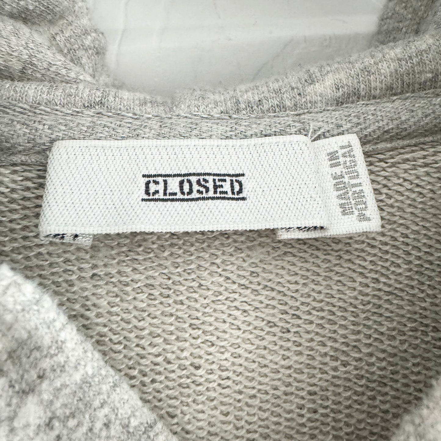 Closed Oversize Side Slit Sweatshirt in Grey, size XS (fits XS-S)