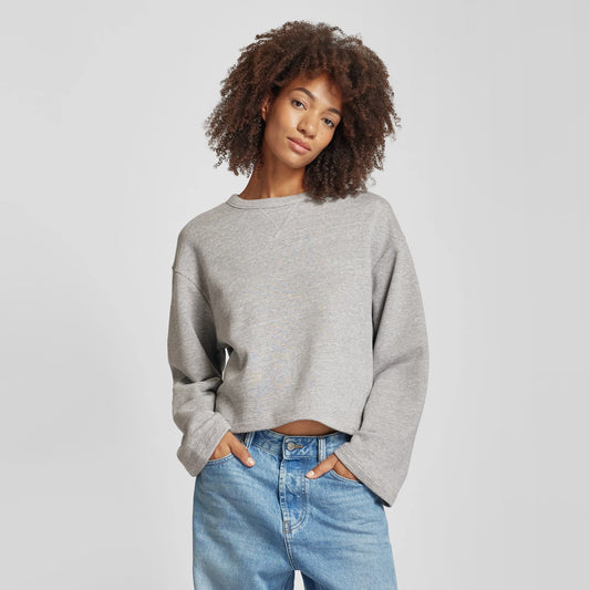Closed Short Sweatshirt in Grey, size Medium