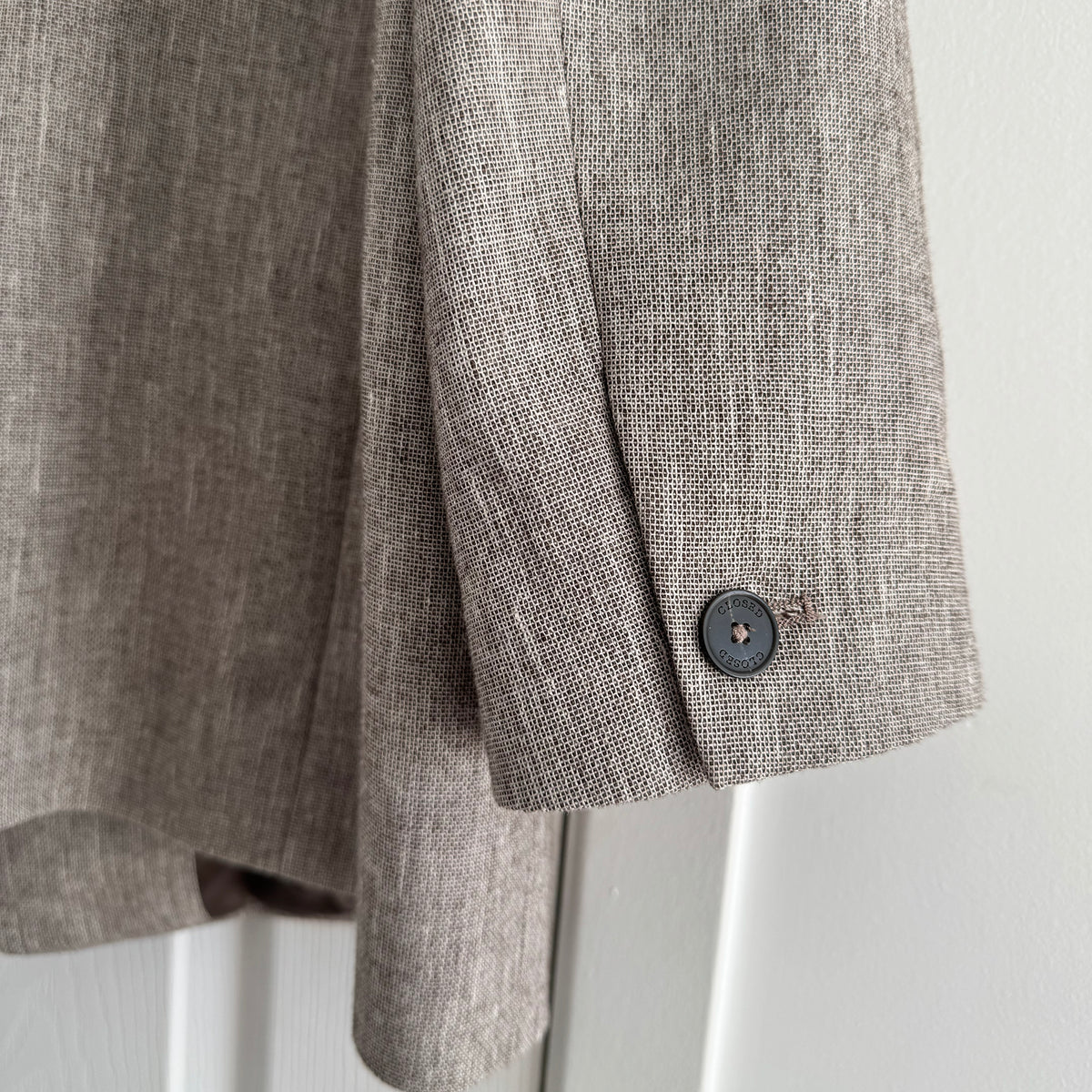 Closed Wool/Linen Blazer in Stone, size Large