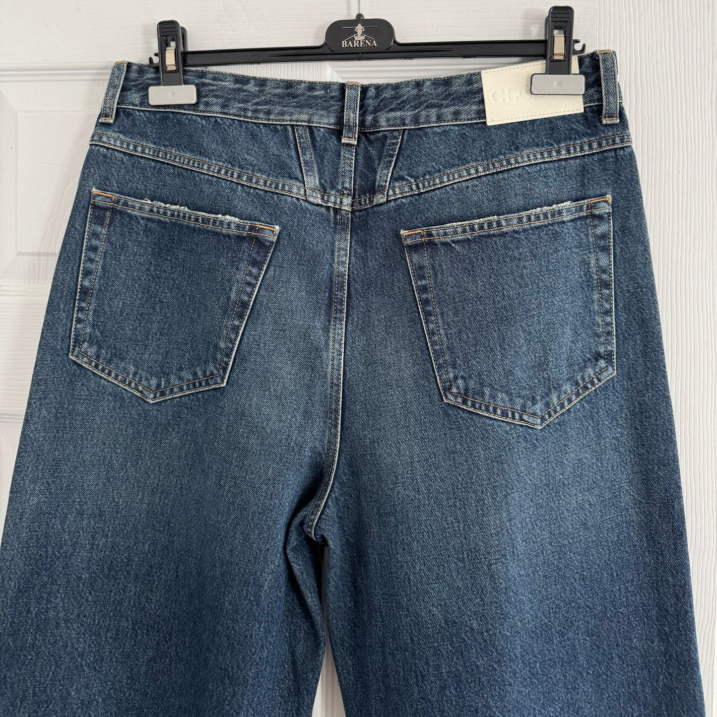 Closed "Nikka" Wide Leg Jeans in Dark Blue, size 32