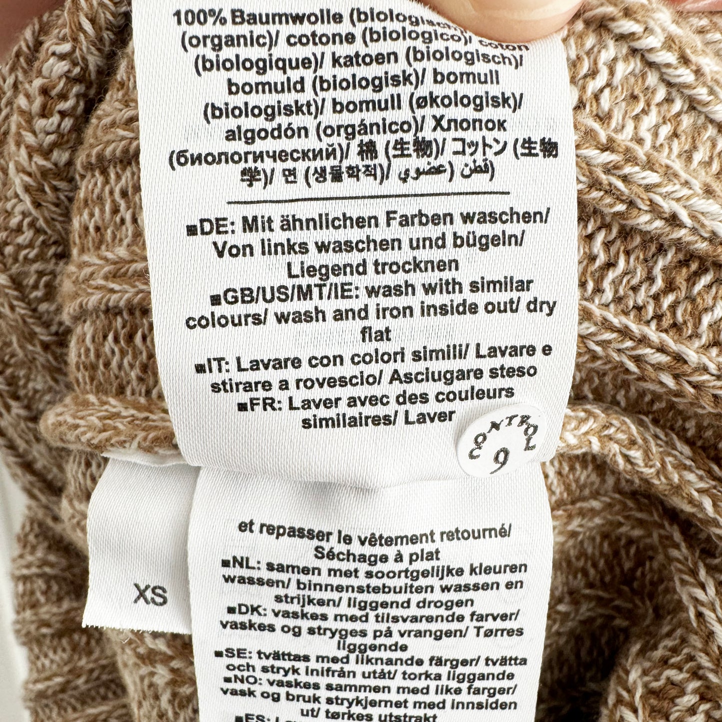 Closed Moulin Strap Knit Dress in Beige, size XS