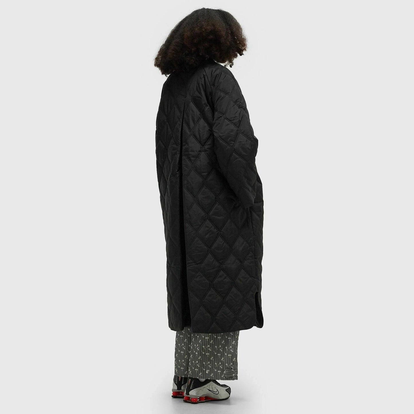 Ganni Quilted jacket in Black, size 36