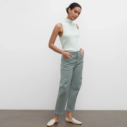 Club Monaco Tea Dyed Darted Jeans in Green, size 30