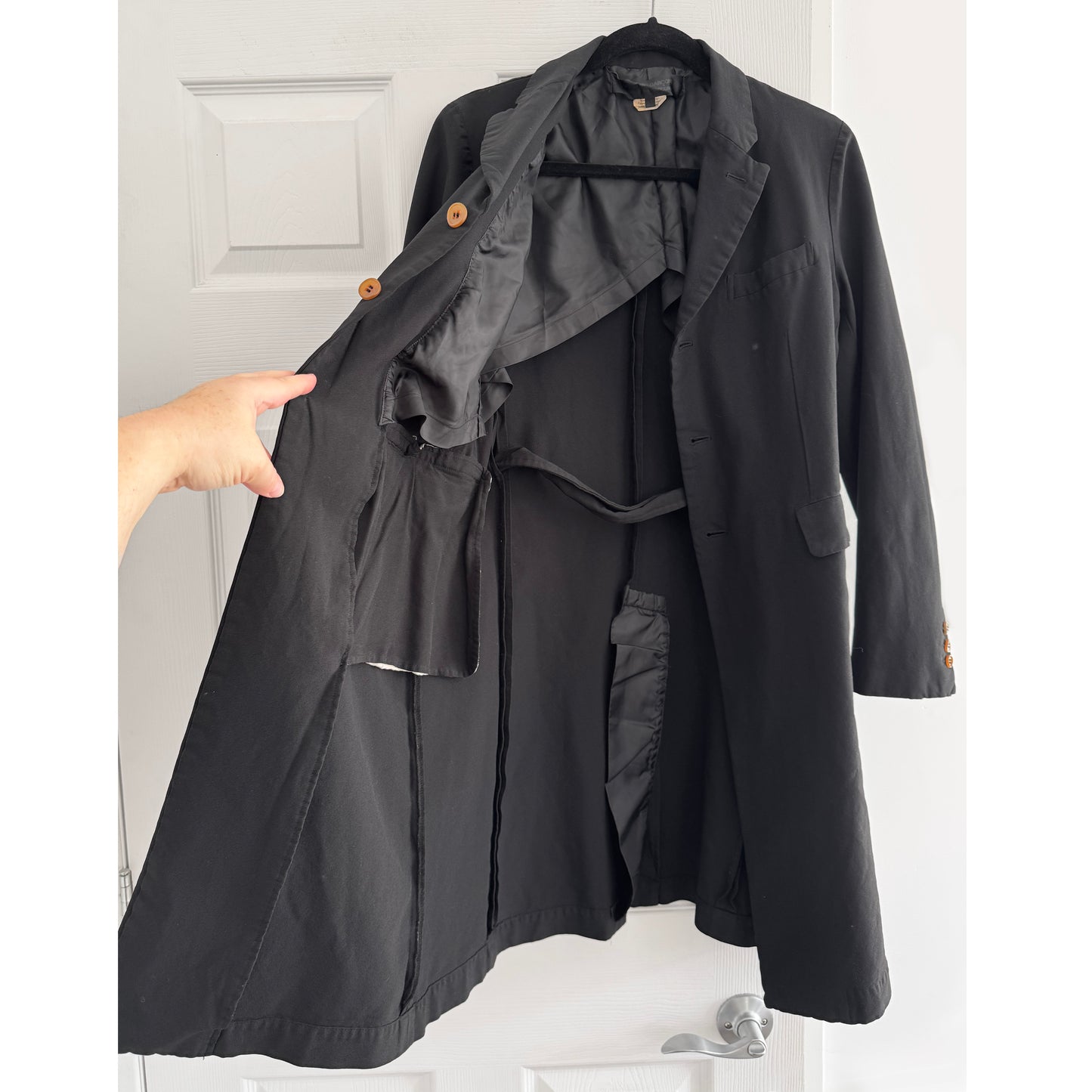 Comme des Garcons Trench-coat noir Comme Des Garcons, taille Medium