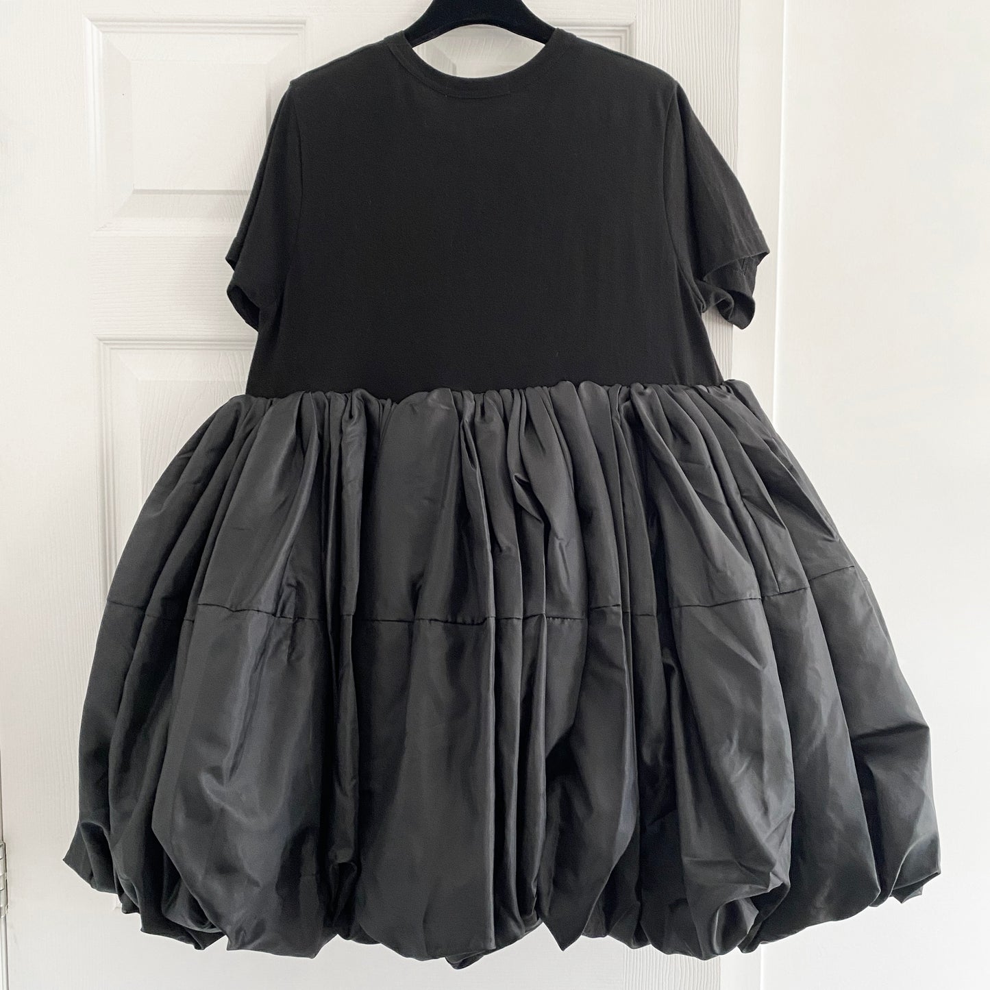 Comme Des Garcons Puff Hem Tunic in black, Size Medium