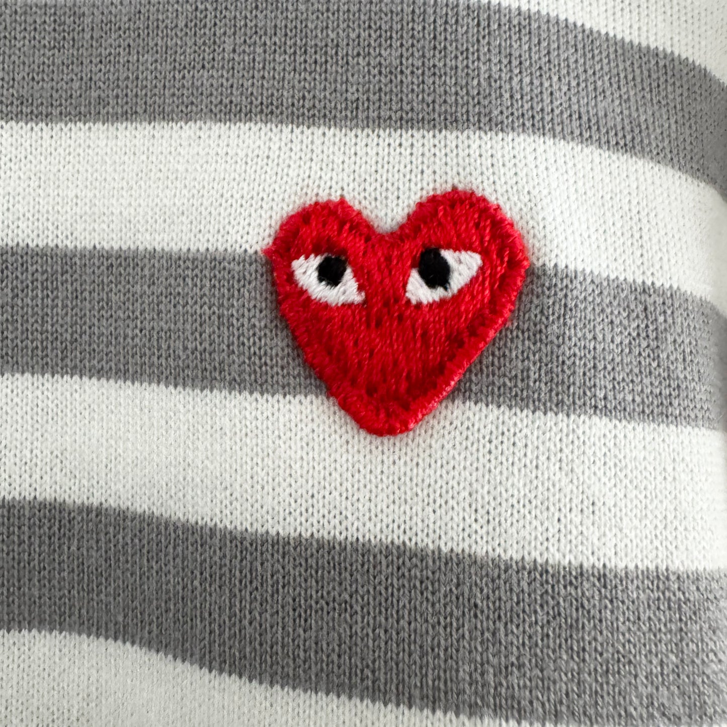 ** MENS ** Comme Des Garcons PLAY Striped tee, size XL (fits size large)