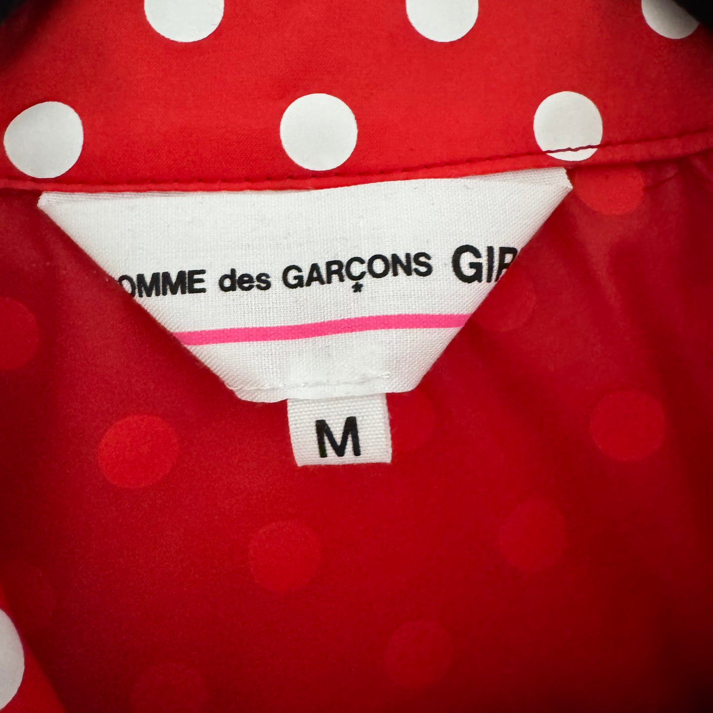 Comme Des Garcons Girl Red Polka Dot Rain Jacket, taille Moyenne