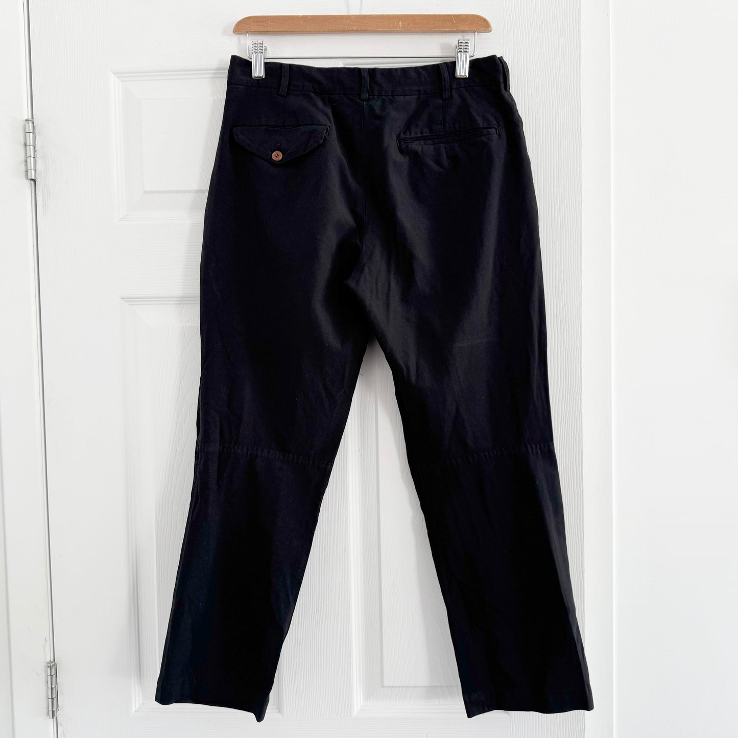 Comme des Garcons Crinkled Pants in Black, size Small