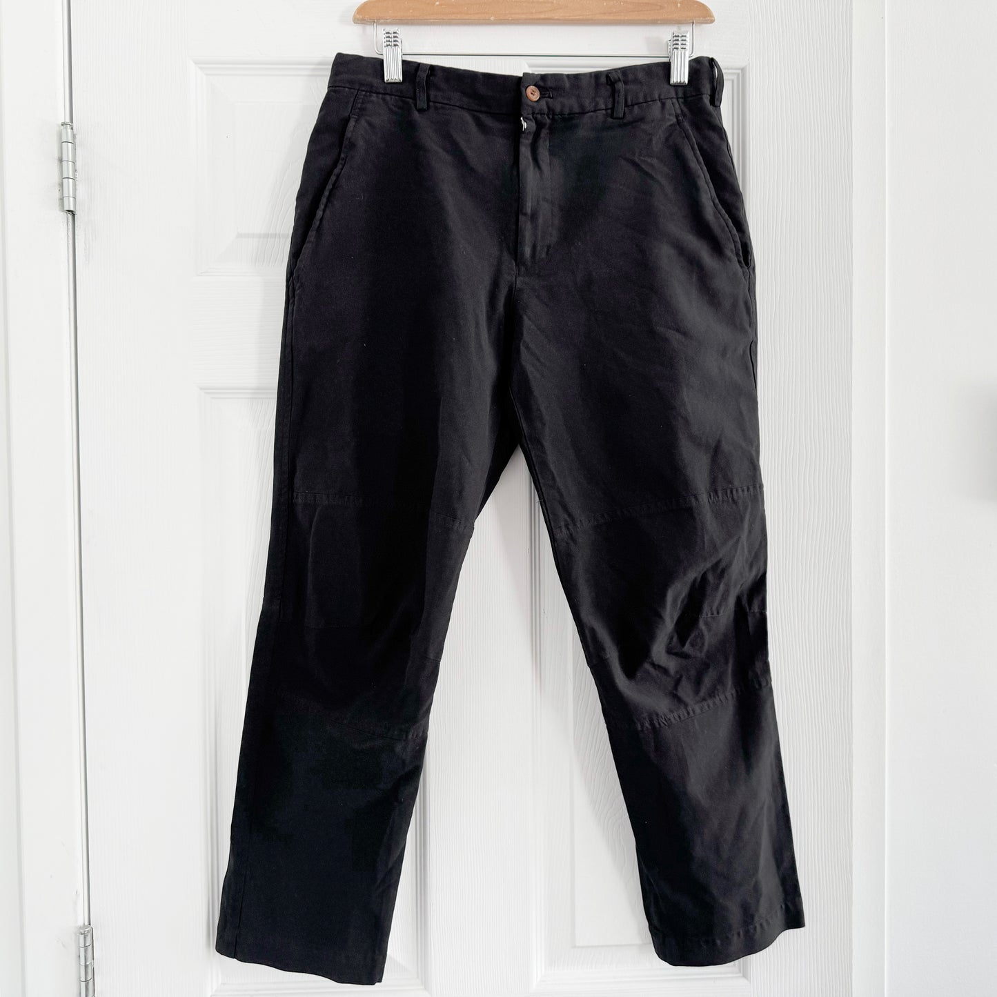 Comme des Garcons Crinkled Pants in Black, size Small