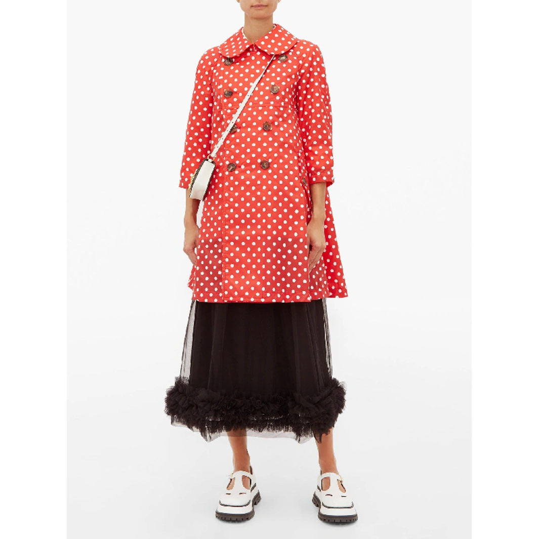 Comme Des Garcons Girl Red Polka Dot Rain Jacket, taille Moyenne