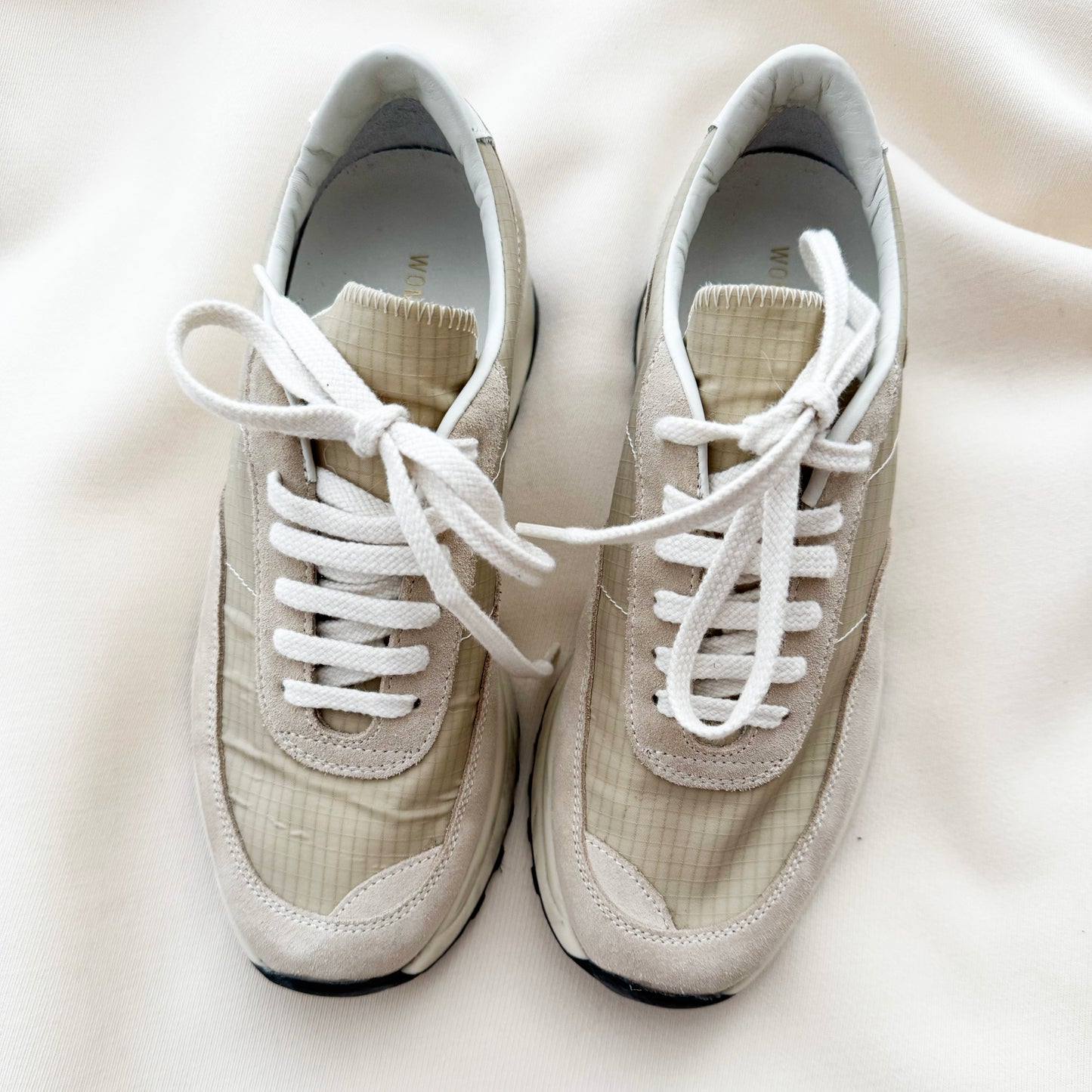 Common Projects Track 80 Sneaker in Tan, size 35