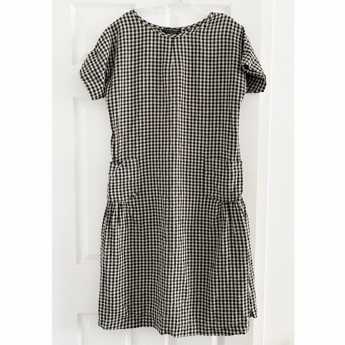 Comrags "Jogi" Gingham Linen Dress, size XS