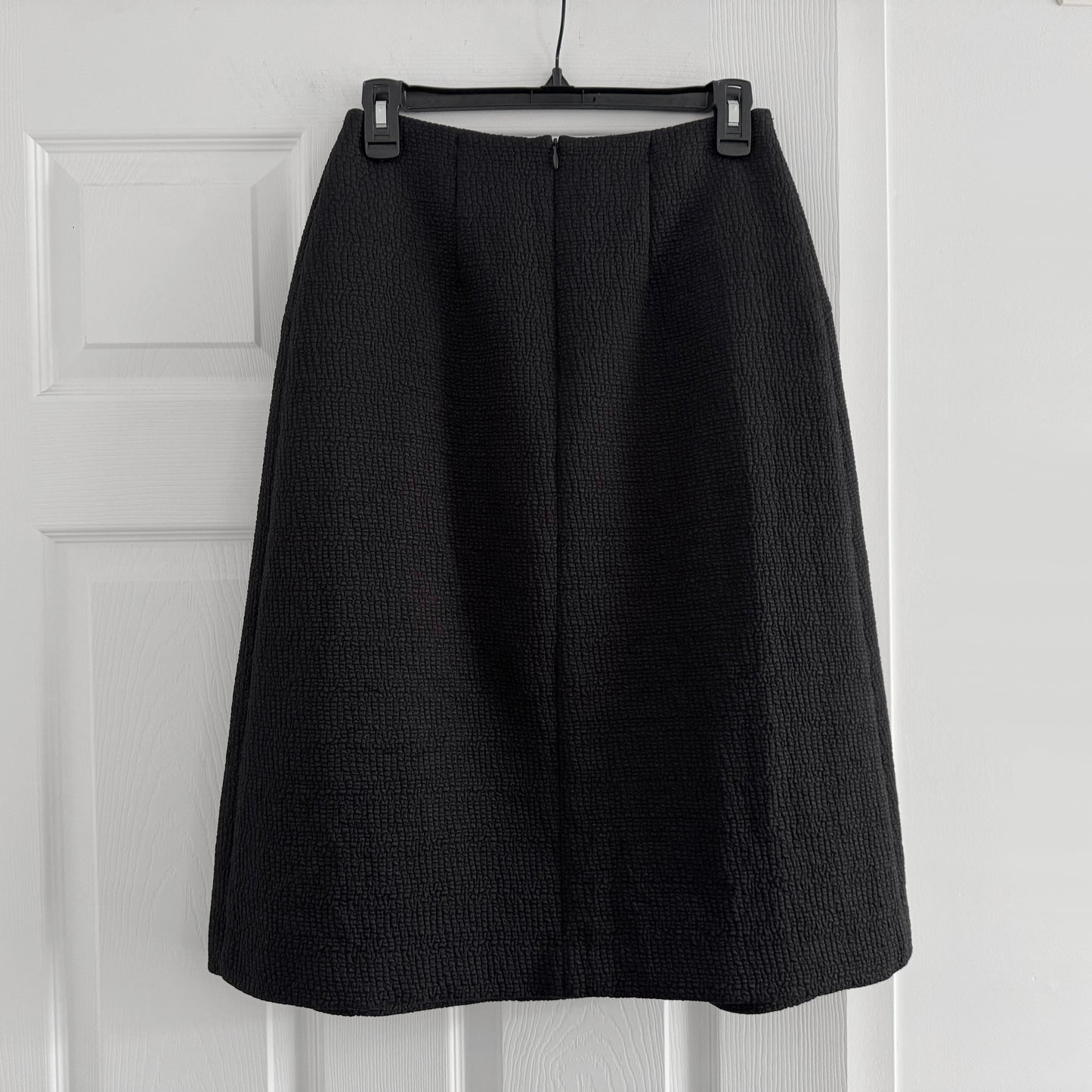 Comrags Textured A-line Skirt in Black, size XS