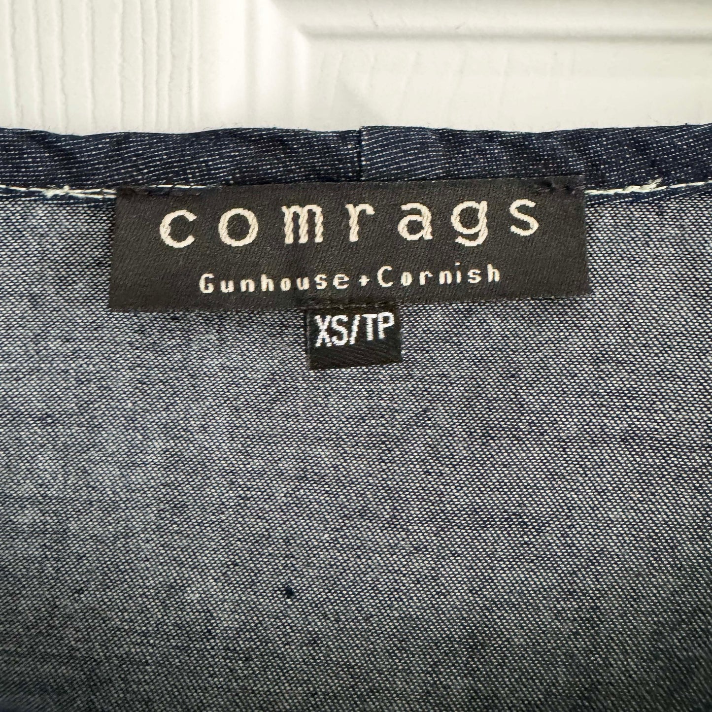Comrags Chambray Short Sleeve Dress, size XS