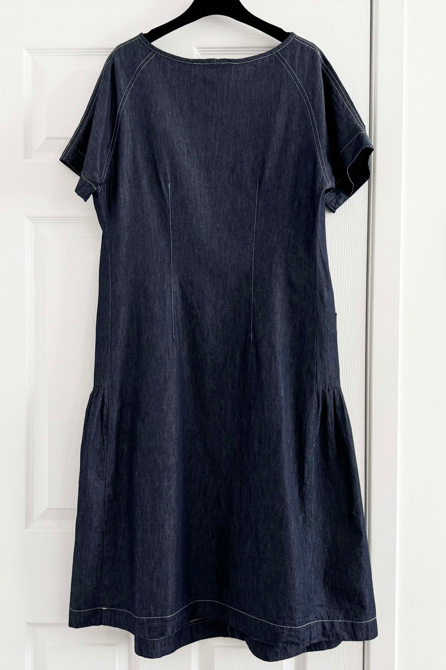 Comrags Chambray Short Sleeve Dress, size XS