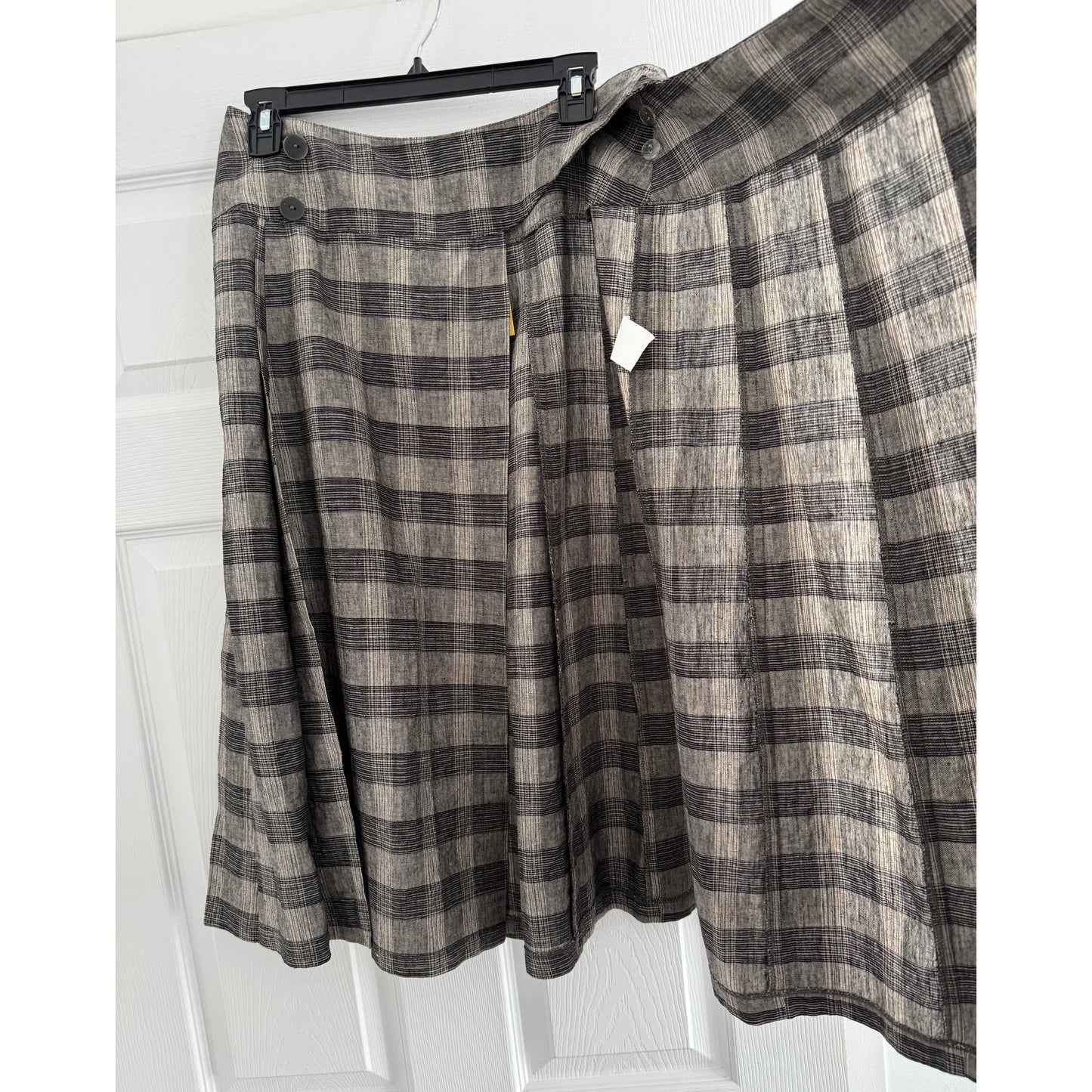 Comrags "Calamity" Pleated Plaid Skirt, size XS