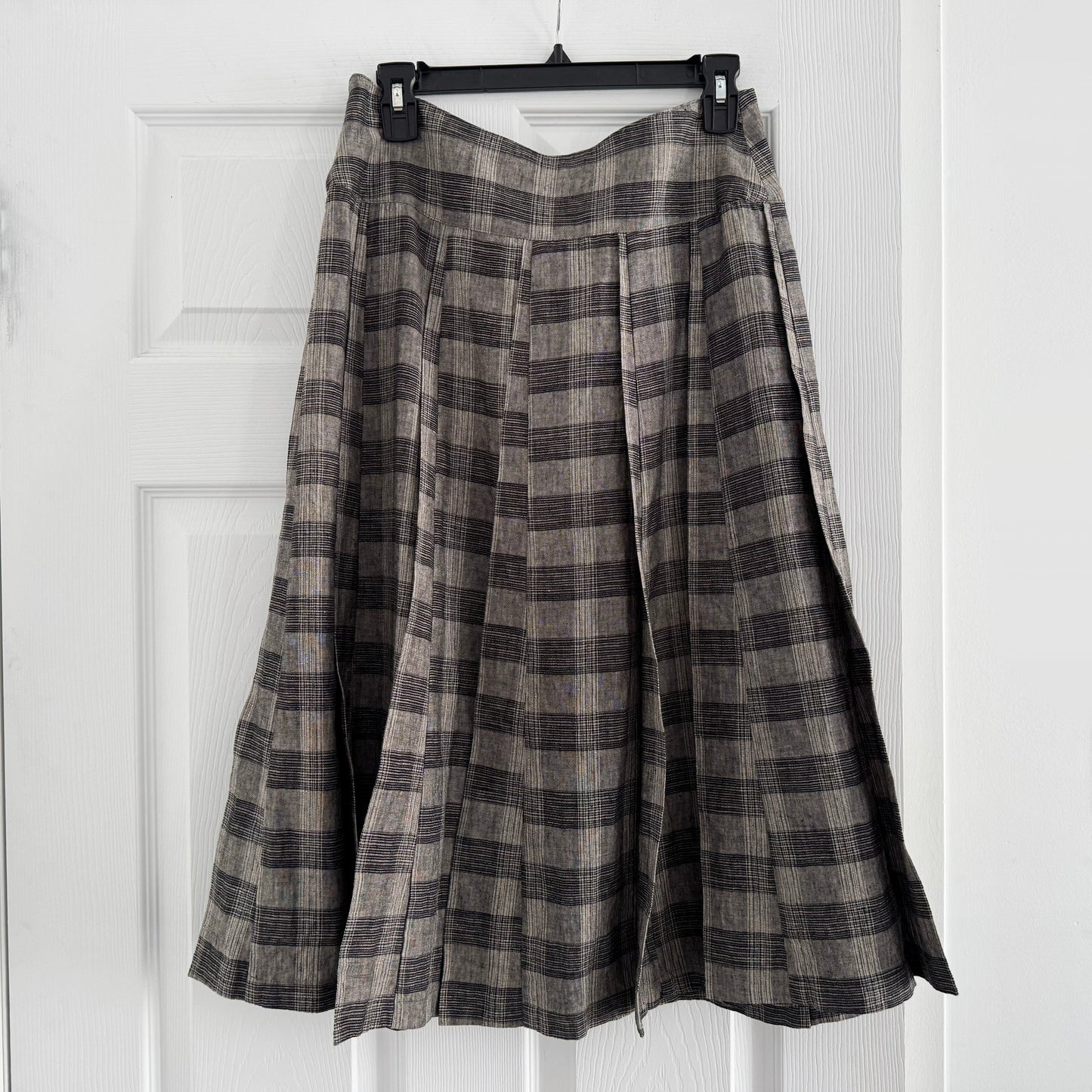 Comrags "Calamity" Pleated Plaid Skirt, size XS