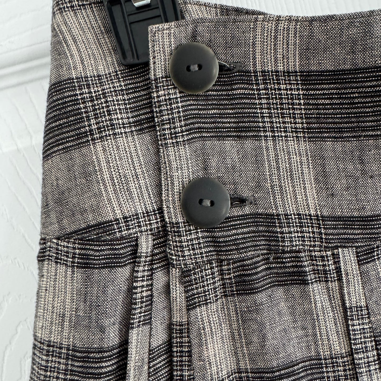 Comrags "Calamity" Pleated Plaid Skirt, size XS