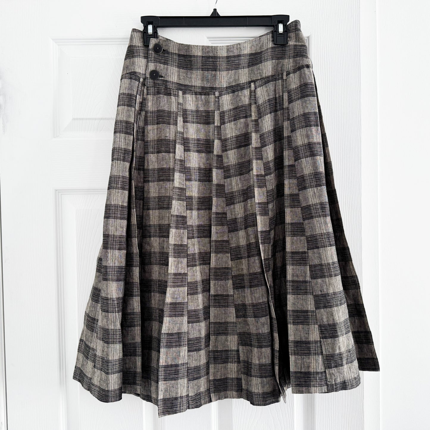 Comrags "Calamity" Pleated Plaid Skirt, size XS
