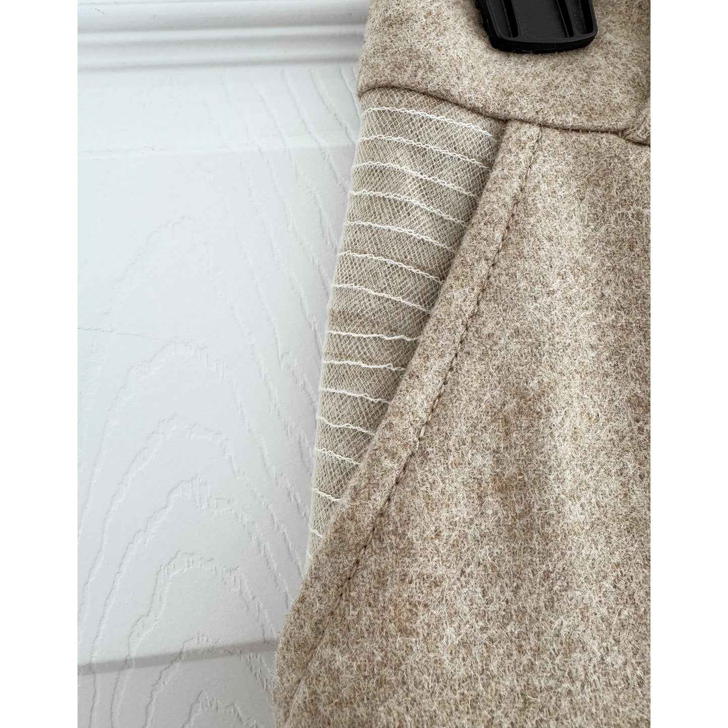 Contessa Mills "Aconitum" Wool Trouser in Beige, size 4 (fits like size 2)