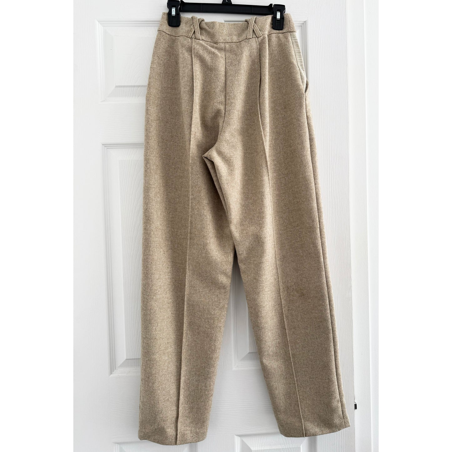Contessa Mills "Aconitum" Wool Trouser in Beige, size 4 (fits like size 2)
