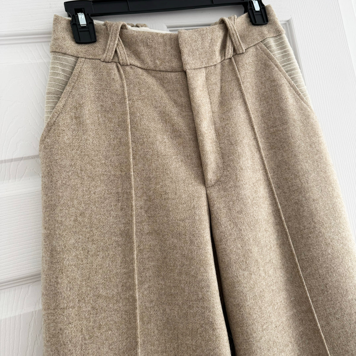 Contessa Mills "Aconitum" Wool Trouser in Beige, size 4 (fits like size 2)