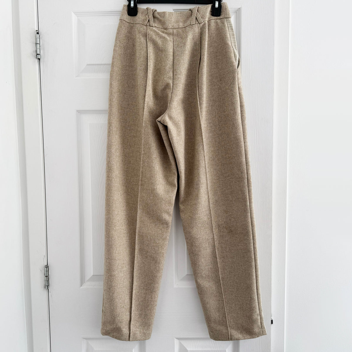 Contessa Mills "Aconitum" Wool Trouser in Beige, size 4 (fits like size 2)