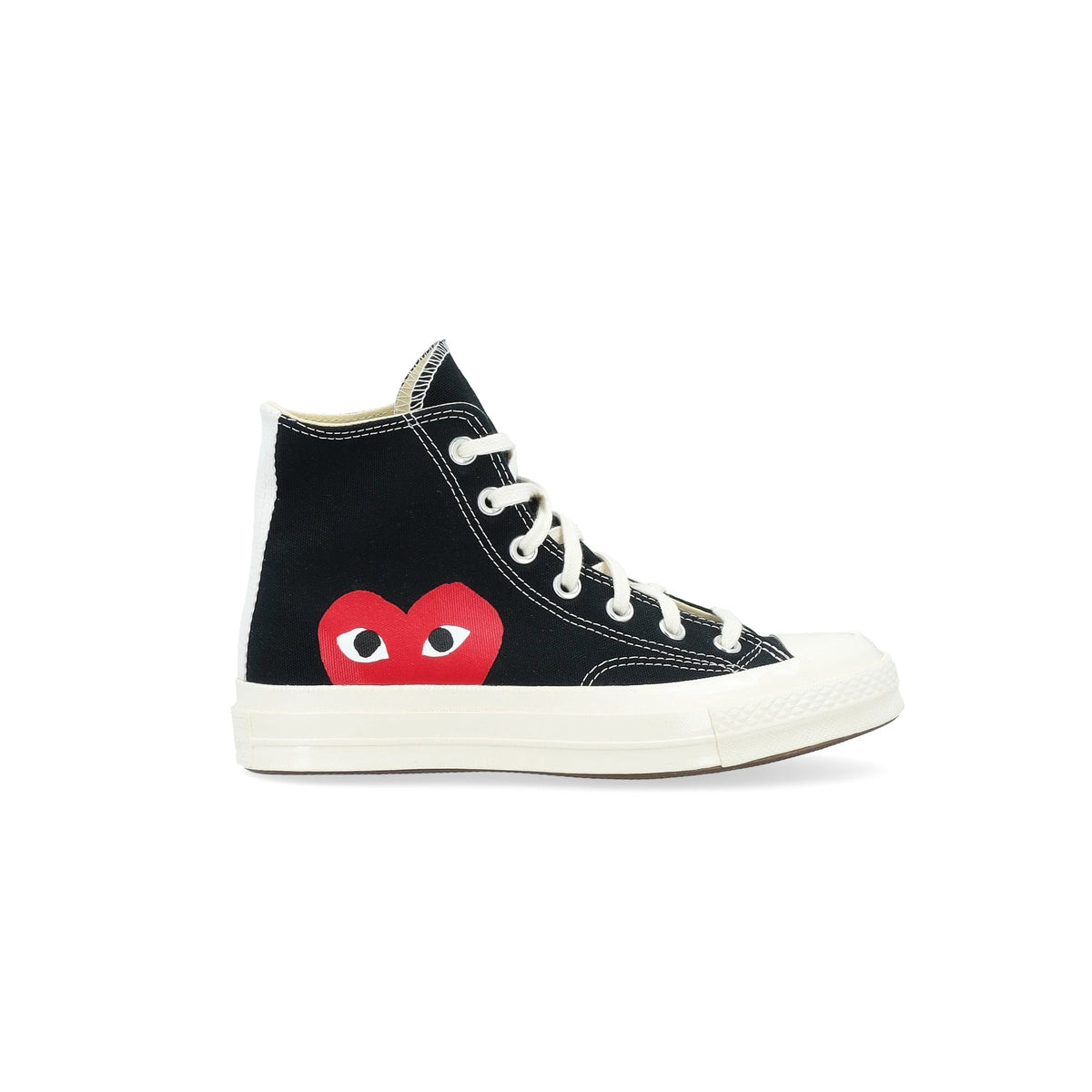 Converse x CDG PLAY High Top Sneakers, size 5 unisex (size 7 womens)