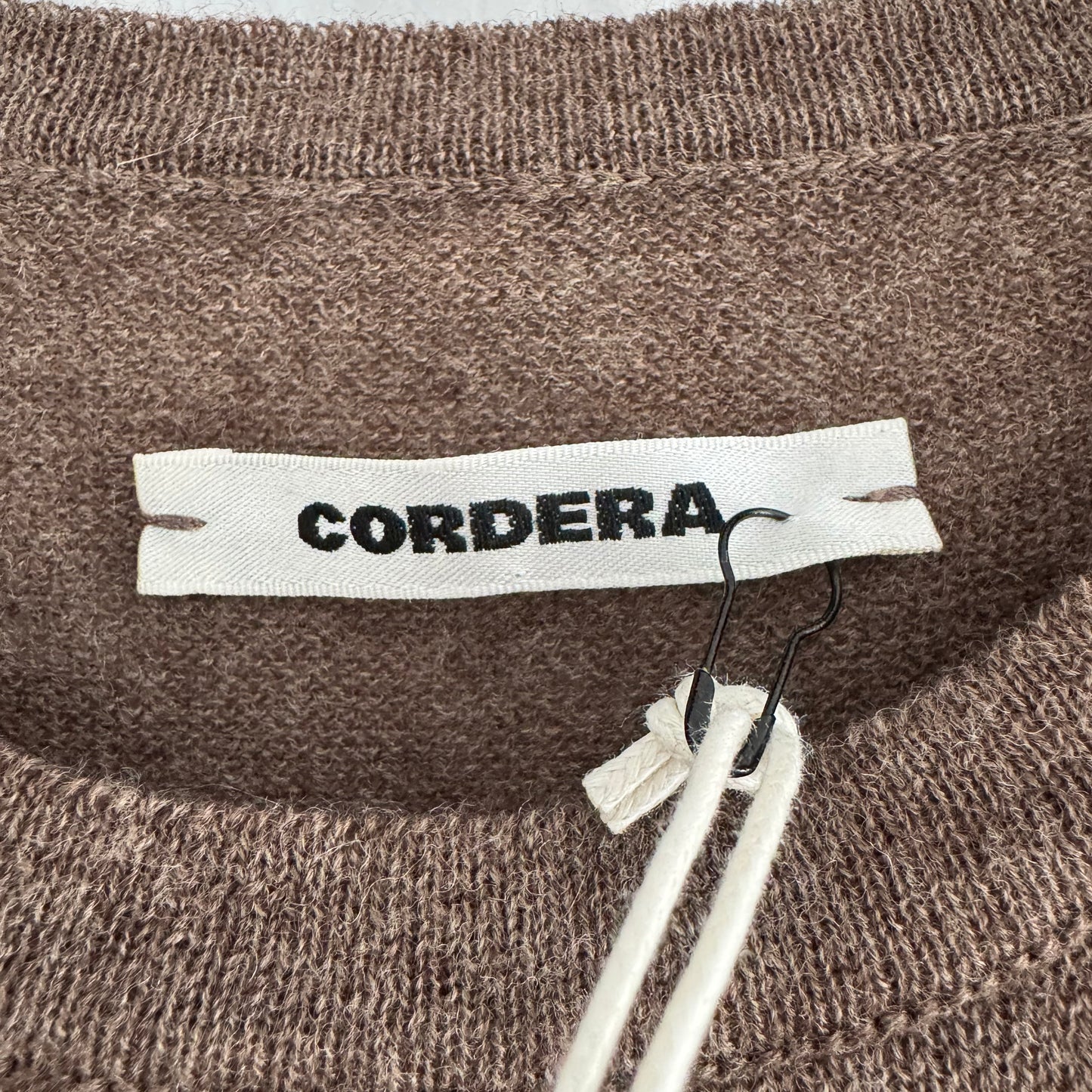 Cordera Merino Wool Oversized T-shirt in Taupe, One Size Only