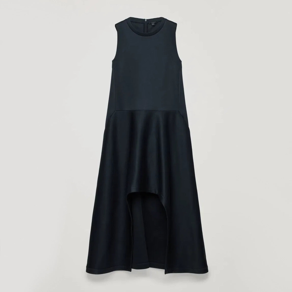 COS Scuba Hi/Low Hem Dress in Navy, size Small