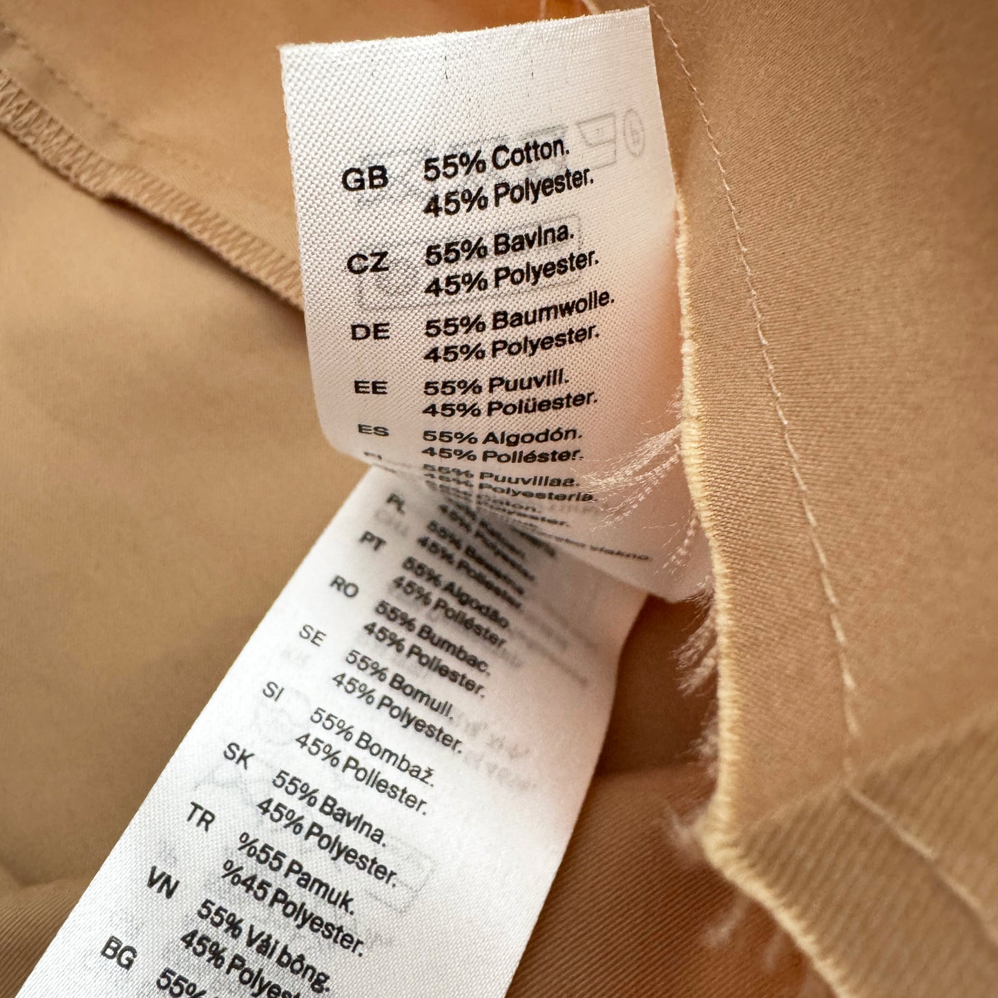 COS Pleated Skirt in Khaki, size 38 (fits like a US size 6)