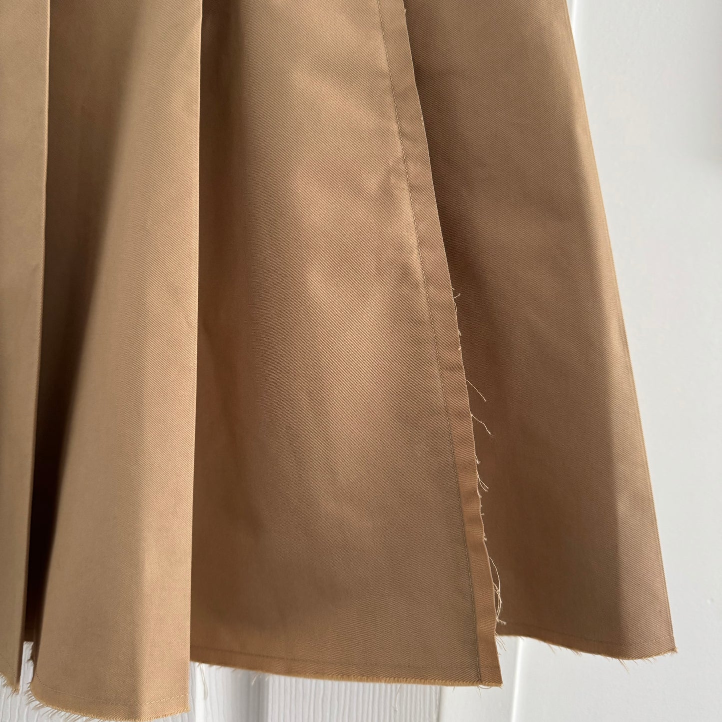 COS Pleated Skirt in Khaki, size 38 (fits like a US size 6)