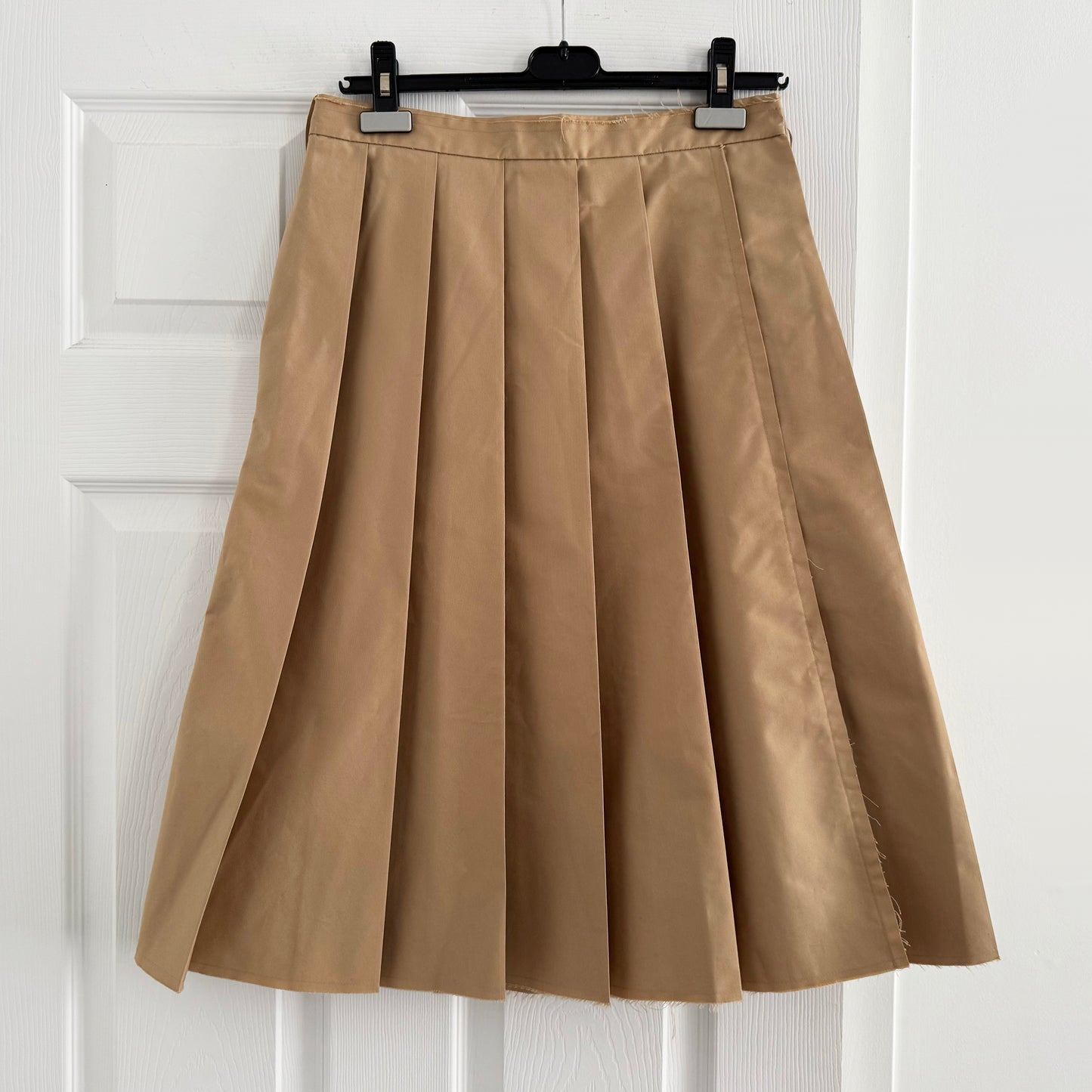 COS Pleated Skirt in Khaki, size 38 (fits like a US size 6)
