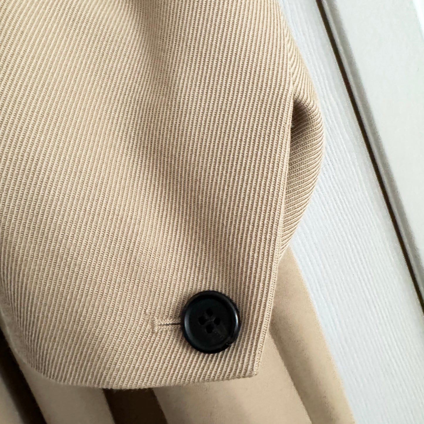 COS Trapeze Wool-Blend Jacket in Beige, size 6