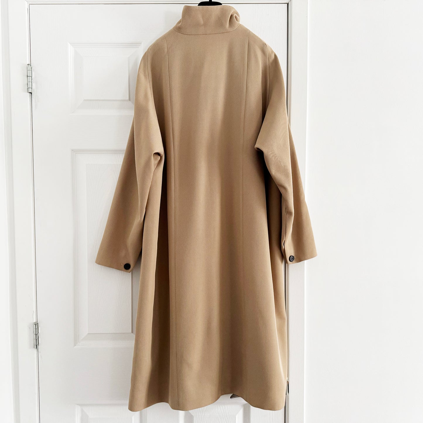 COS Trapeze Wool-Blend Jacket in Beige, size 6