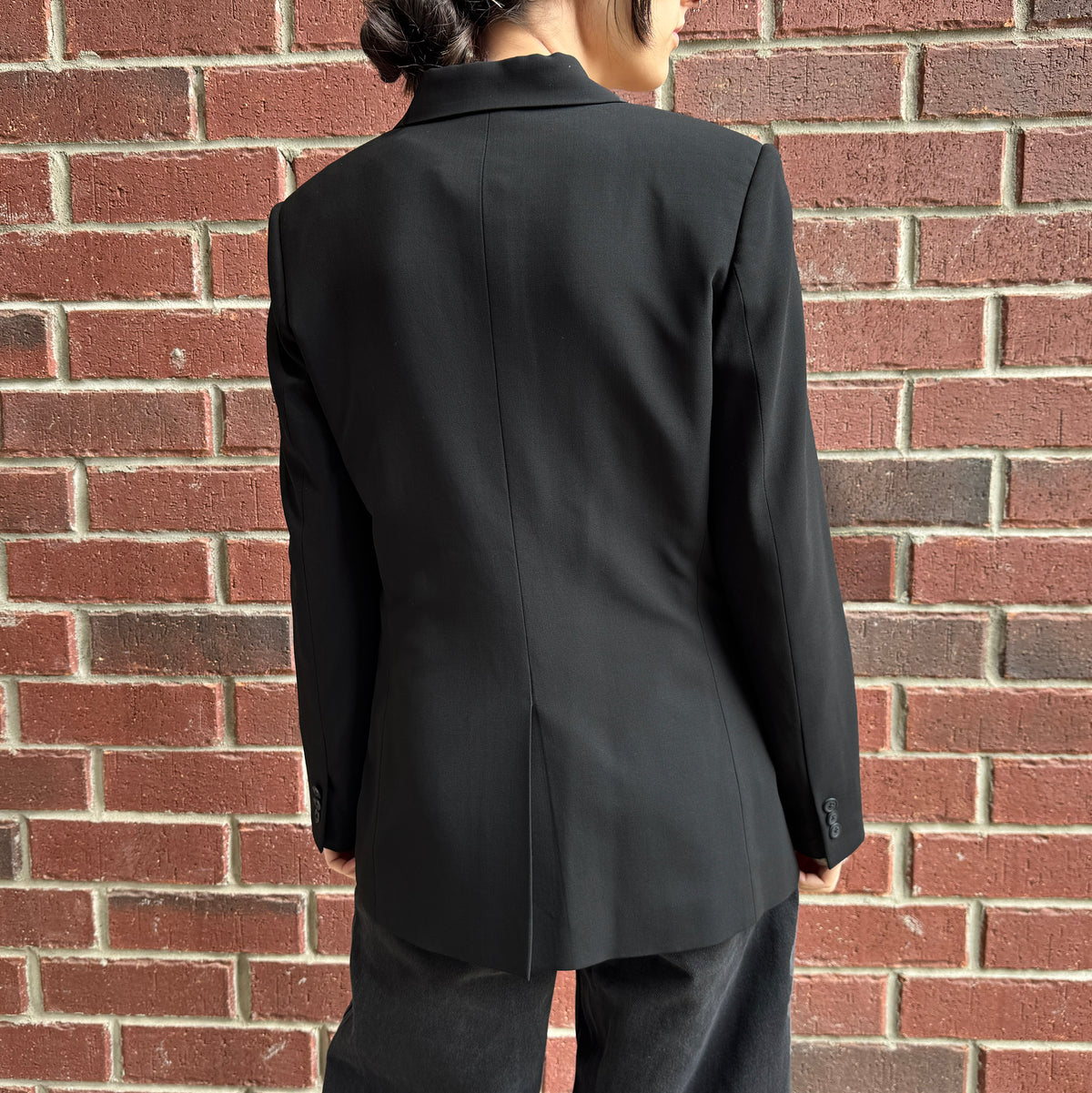 No Label (Custom Made) Blazer in Black, fits XS/S