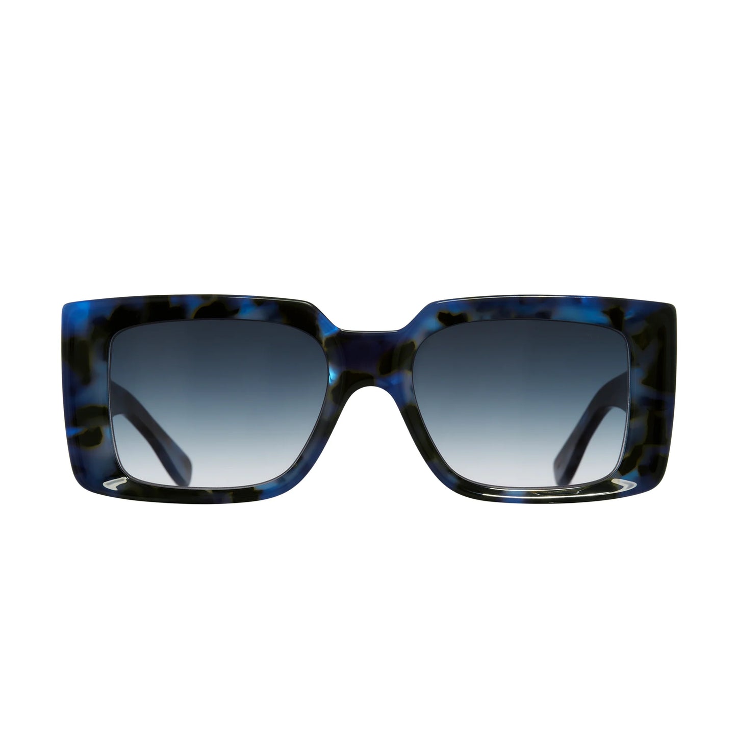 Cutler & Gross "1369" Rectangular Frame Sunglasses in Blue