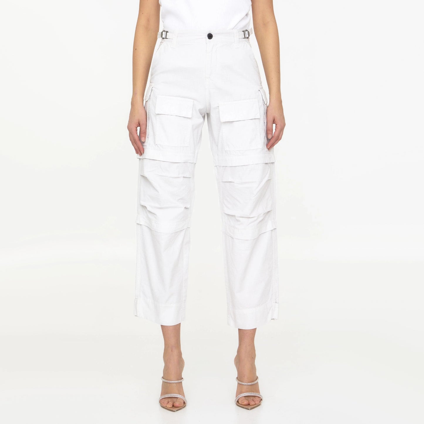 DarkPark "Julia" Cargo Pants in Off White, size 26