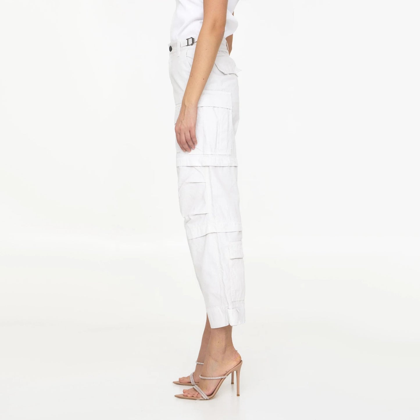 DarkPark "Julia" Cargo Pants in Off White, size 26