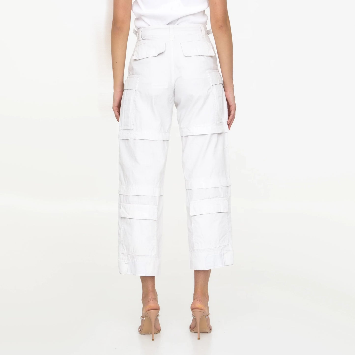 DarkPark "Julia" Cargo Pants in Off White, size 26