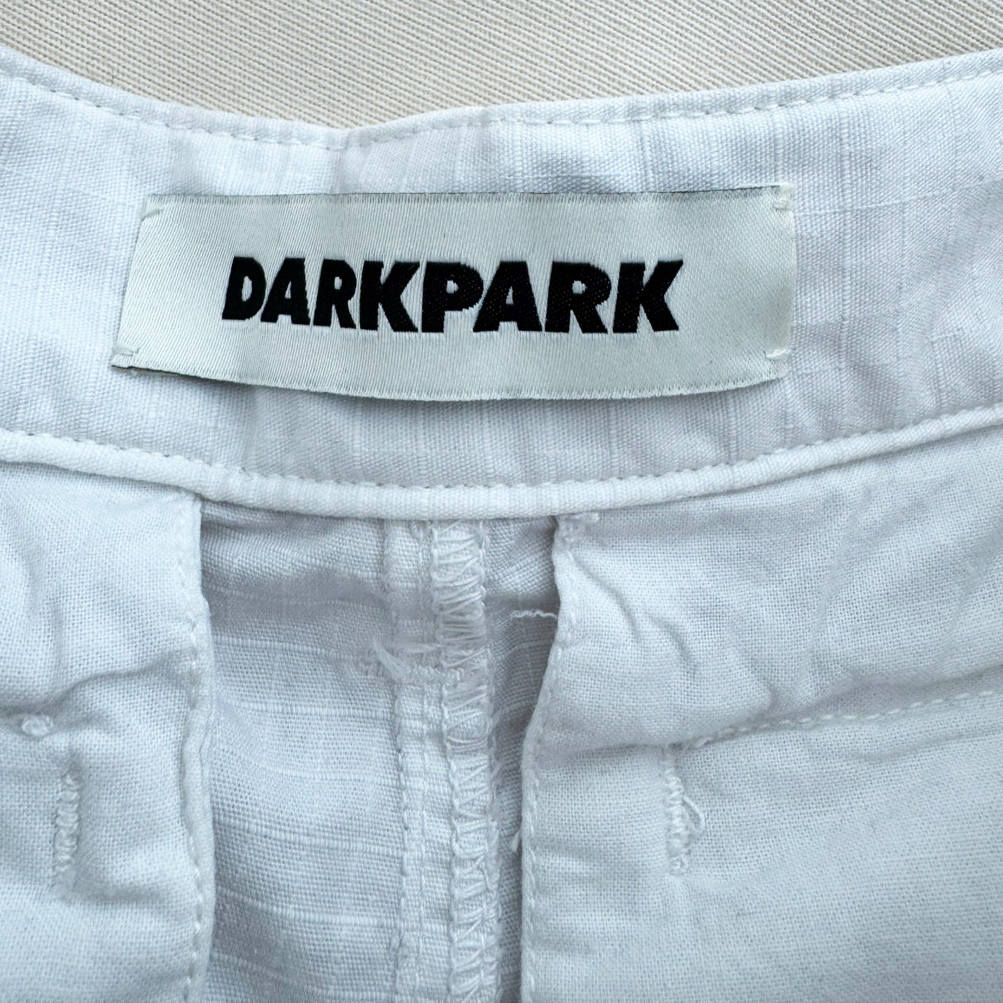 DarkPark "Julia" Cargo Pants in Off White, size 26