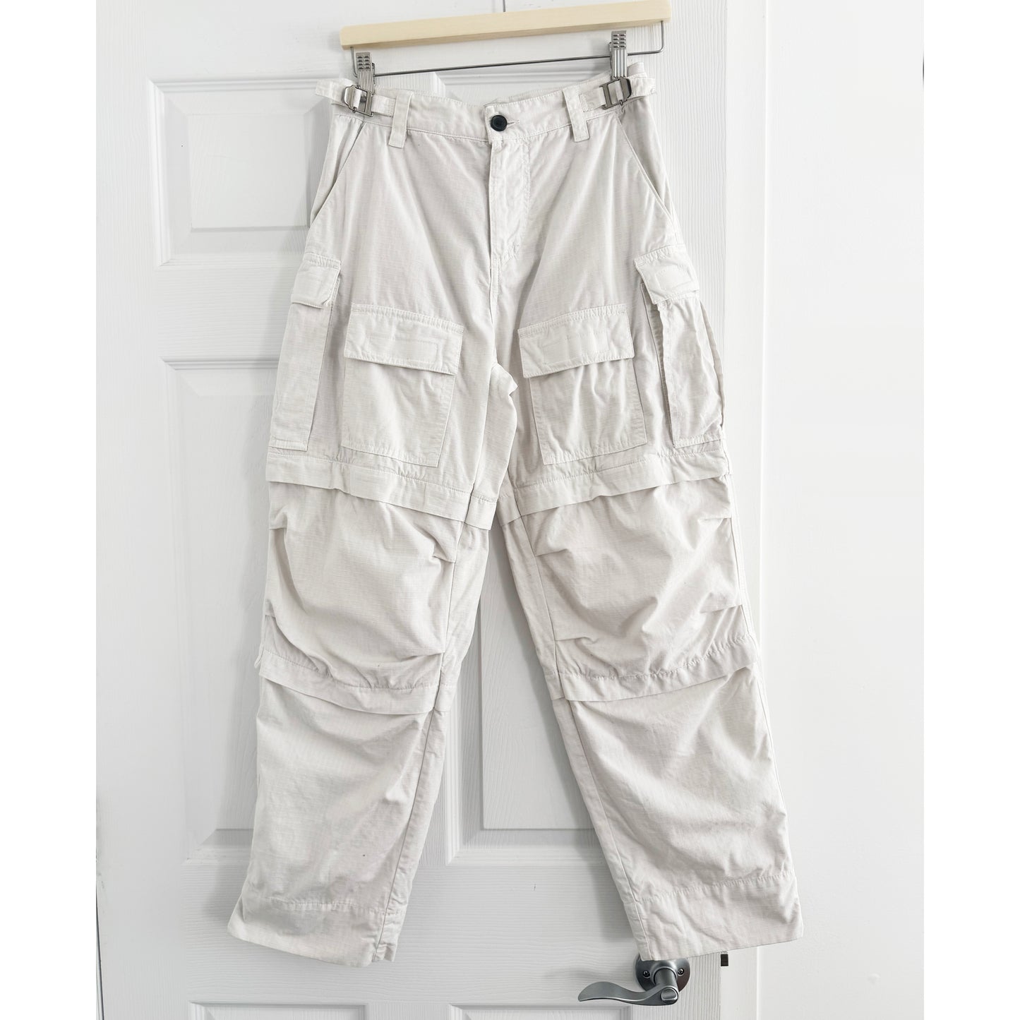 DarkPark "Julia" Cargo Pants in Off White, size 26