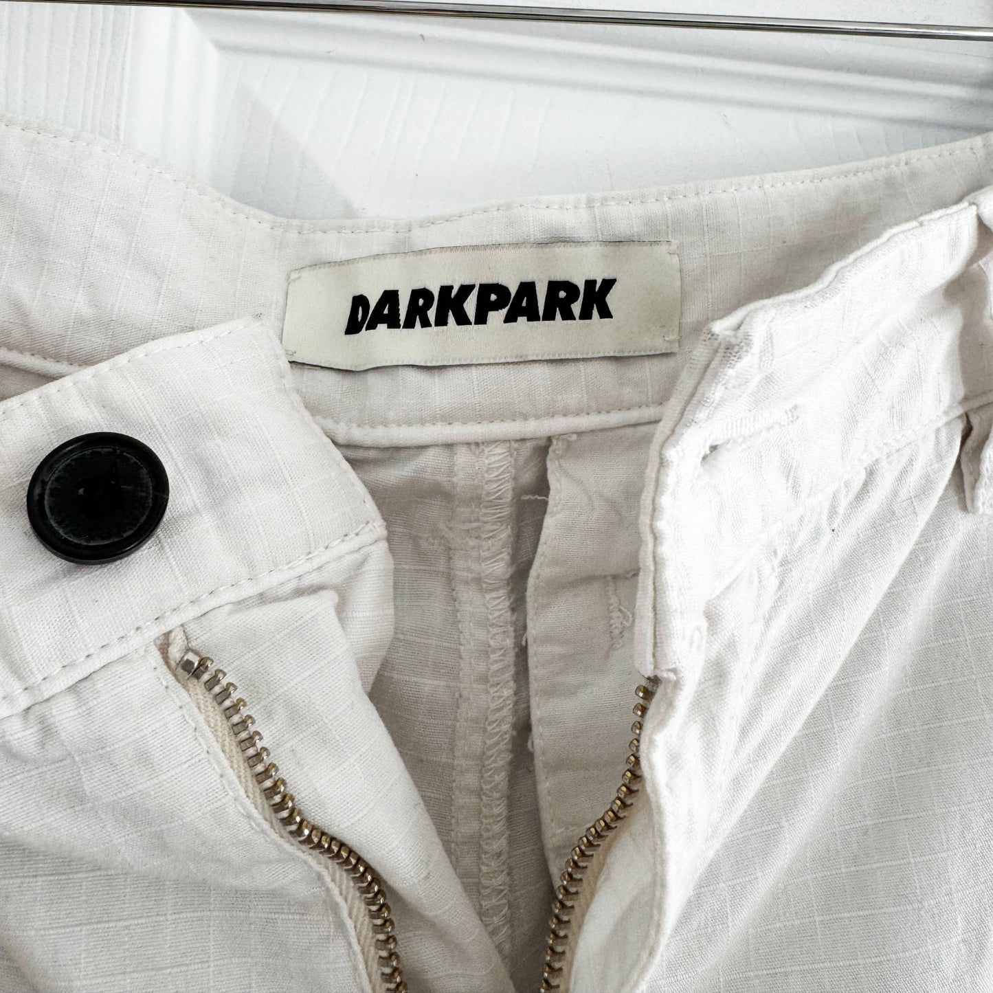 DarkPark "Julia" Cargo Pants in Off White, size 26