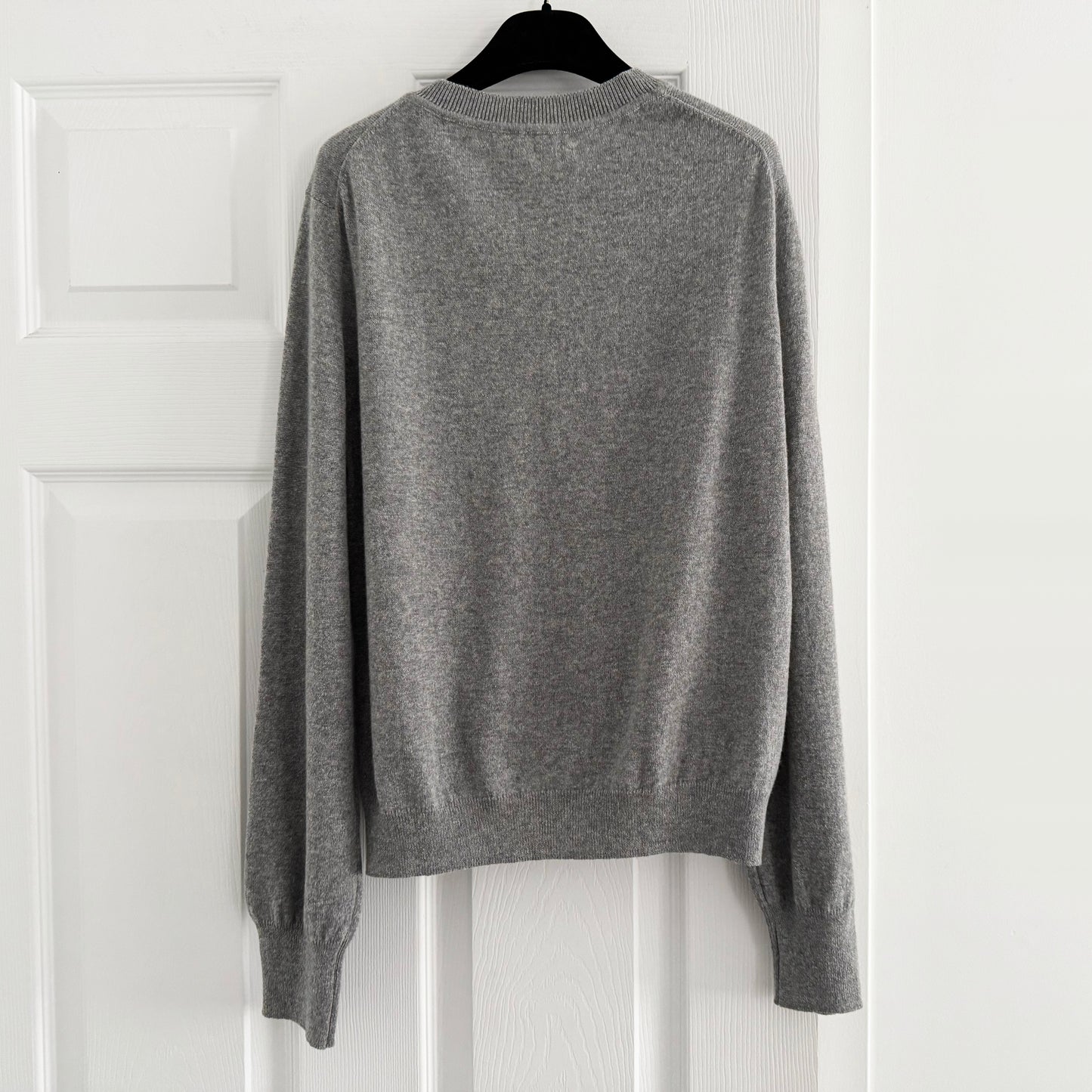 & Daughter "Enya" Cashmere/Cotton Cardigan in Grey, size Small